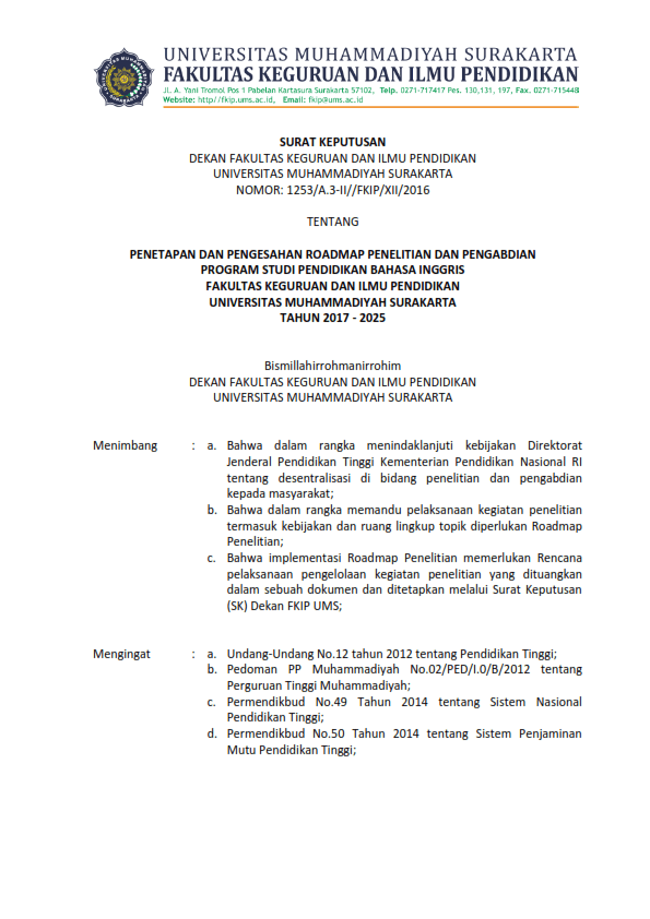 2) SK Penetapan Roadmap Penelitian dan Pengabdian PBI-2_001_11zon